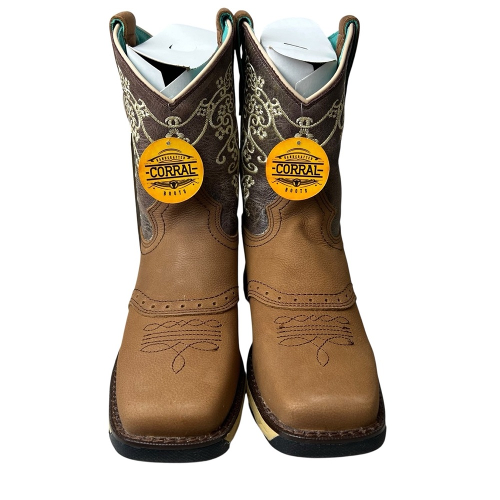 Corral NIB Hydro Resist Safety Square Toe Women’s 7  Western Cowgirl Work Boots - Picture 10 of 13